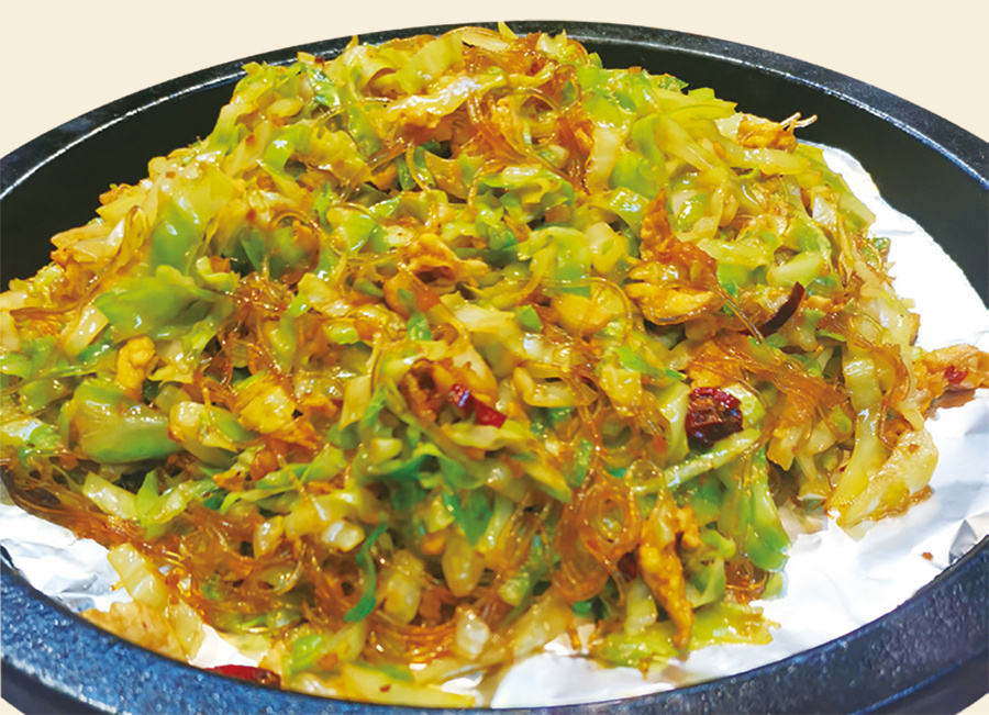 包菜炒粉絲