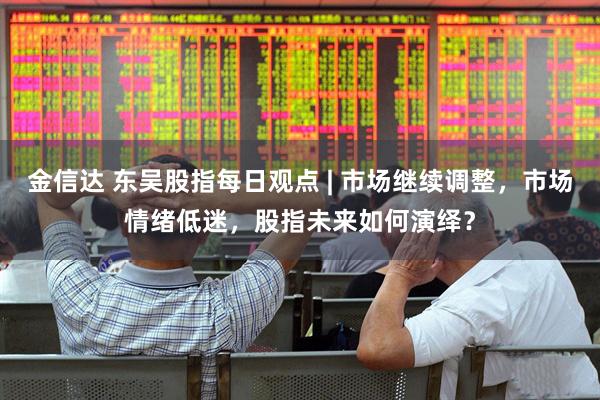 金信达 东吴股指每日观点 | 市场继续调整，市场情绪低迷，股指未来如何演绎？