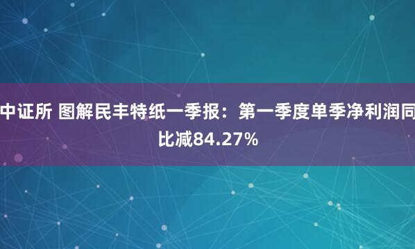 中证所 图解民丰特纸一季报：第一季度单季净利润同比减84.27%
